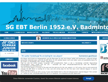 Tablet Screenshot of ebt-badminton.de